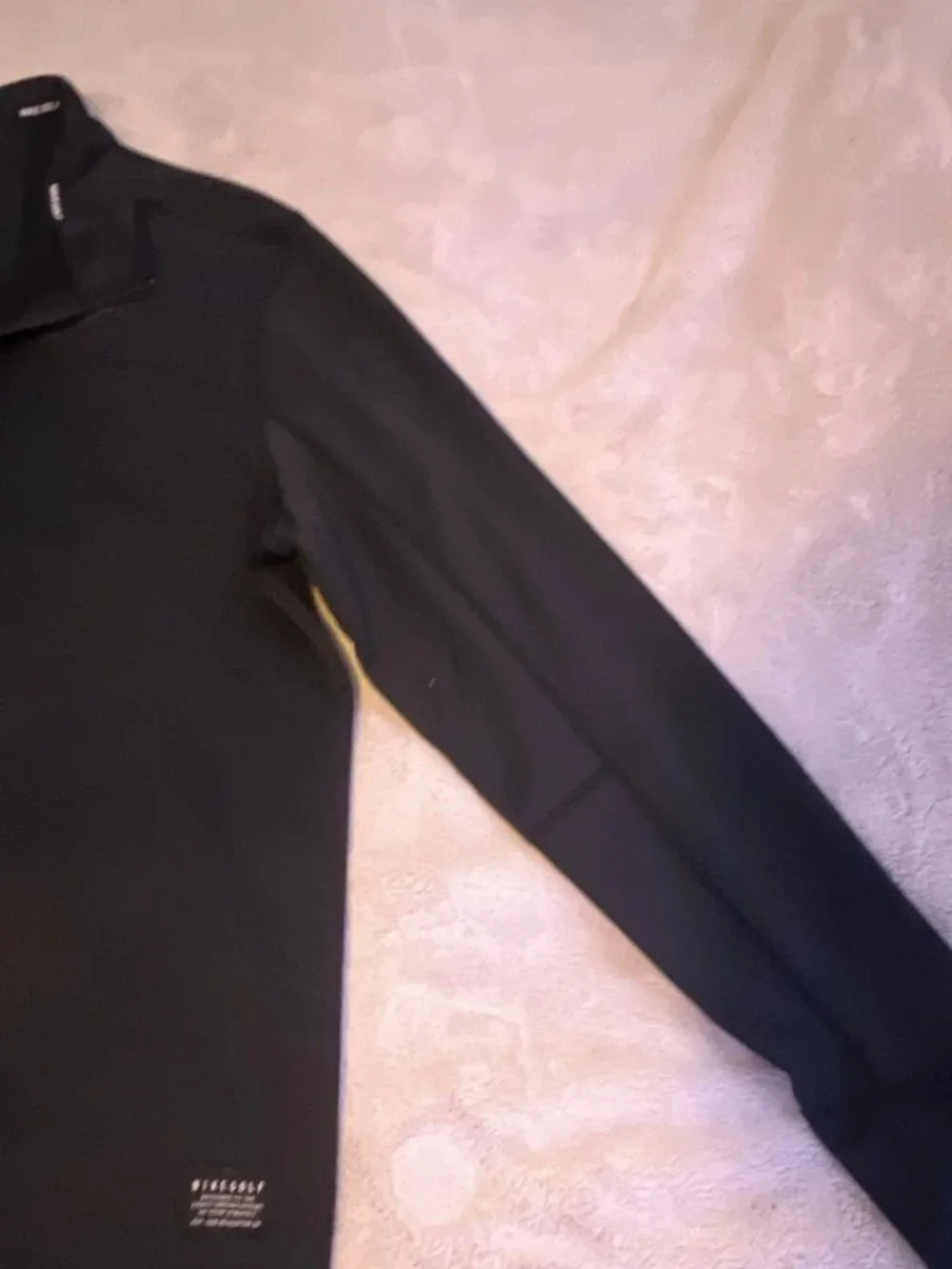 Nike Golf Black 1/4 Zip Performance Long Sleeve Polyester Pullover Men's S